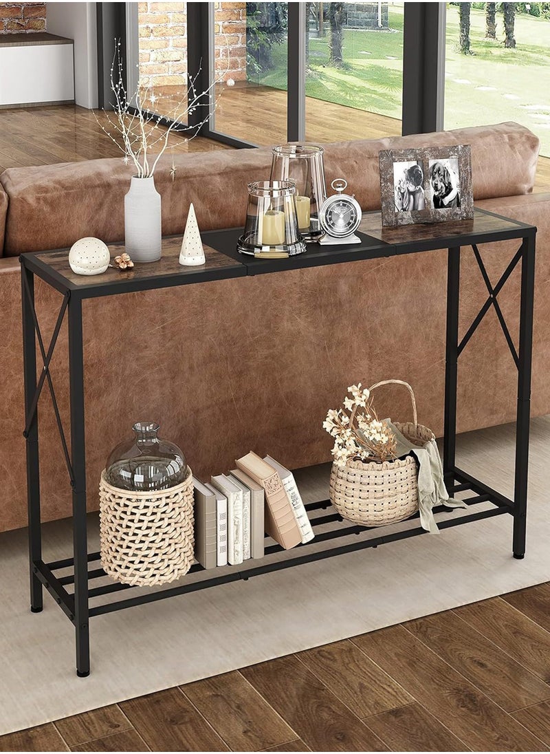 Sharpdo Console Table Storage Furniture 2-Layer Storage Suitable For Living Room/Corridor/Sofa/Side Table 106*30*76CM  - Image 1
