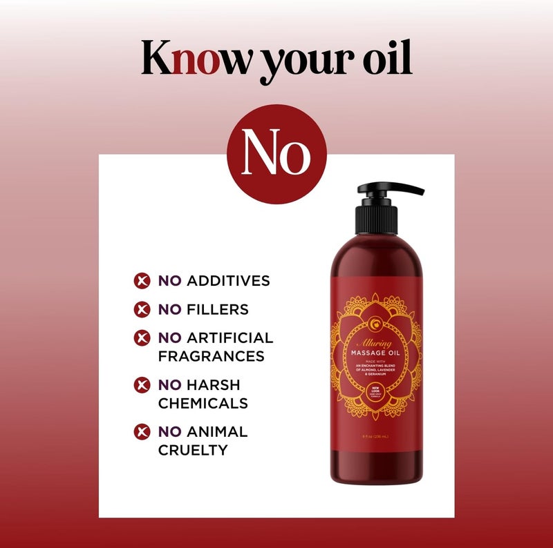 Maple Holistics Relaxing Massage Oil for Massage Therapy - Enchanting Essential Oil Based Full Body Massage Oil for Muscles Neck Foot and Back Massages with Apricot Geranium and Almond Oil - Huile Massage Relaxant - Image 5