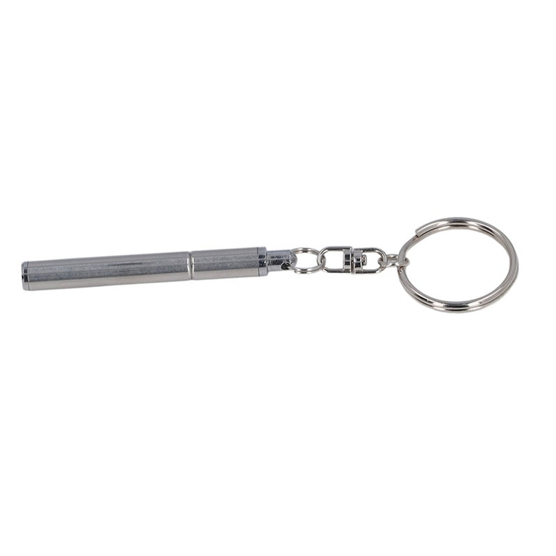 Stainless Steel Retractable Pocket Pen Simple Portable Metal Keychain Key Chain Gift - Image 2