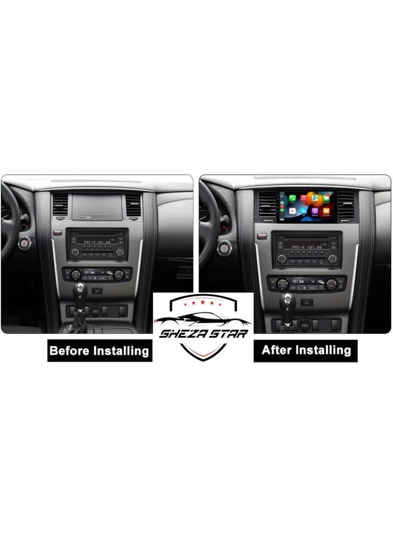 SHEZA STAR Android Car Stereo for Nissan Patrol 6 VI Y62 2010-2020 6GB RAM 128GB ROM Support SIM Card, Carplay, M-Link Wi-Fi BT, Radio GPS, 9 Inch IPS Touch Screen with AHD Camera Included  - Image 2