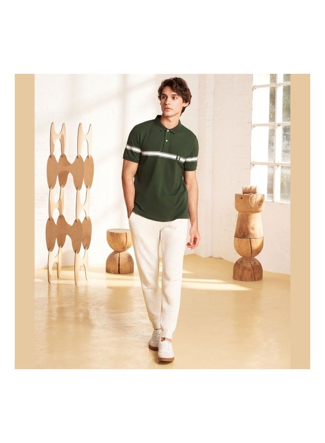 GIORDANO Men's White French Terry Jogger - Image 4