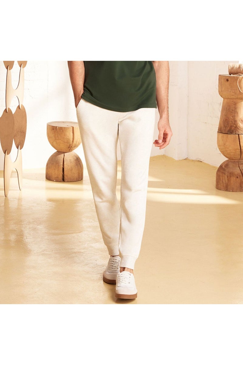 GIORDANO Men's White French Terry Jogger - Image 1