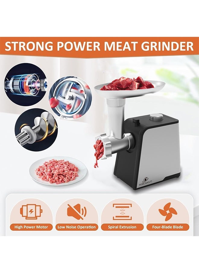 TOSCANA U - 1700 watt stainless steel electric meat grinder - Image 1
