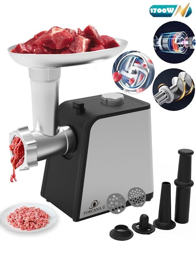 TOSCANA U - 1700 watt stainless steel electric meat grinder - Image 1