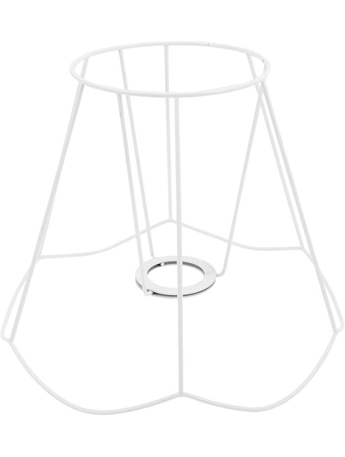 Diy Lampshade Frame Iron Table Lamp Cord Ceiling Light Cover 25X25X18 5CM - Image 1