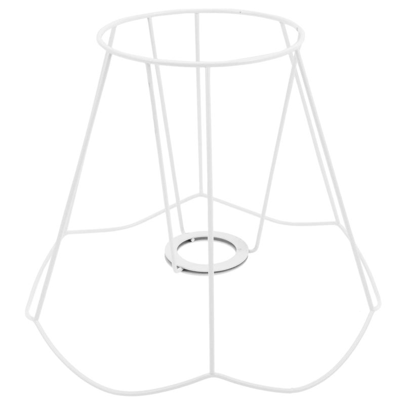 Diy Lampshade Frame Iron Table Lamp Cord Ceiling Light Cover 25X25X18 5CM - Image 2