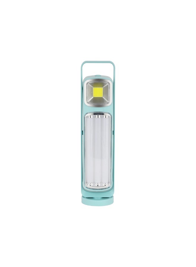 Olsenmark Rechargeable LED Lantern- OME2826| With Long Operating Time of 5 Hours| Rechargeable Lead-Acid Battery and 51 SMD + 5W COB| Perfect for Home, Camping, Outdoor, Picnic| Blue, 2 Years Warranty - Image 1