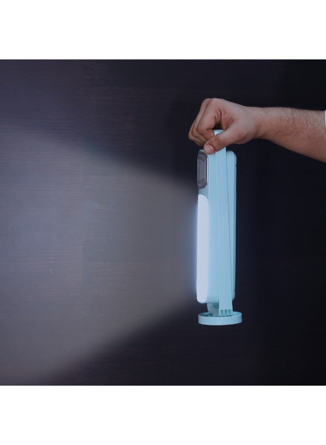 Olsenmark Rechargeable LED Lantern- OME2826| With Long Operating Time of 5 Hours| Rechargeable Lead-Acid Battery and 51 SMD + 5W COB| Perfect for Home, Camping, Outdoor, Picnic| Blue, 2 Years Warranty - Image 2