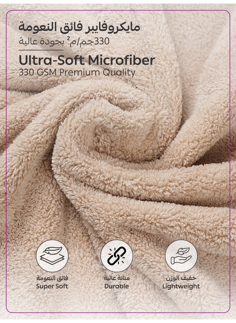 Donetella 1-Pcs Unisex  Bathrobe  L Size - Kimono Collar, Highly Absorbent, Quick Dry, Soft Spa Robe with Belt & Pockets - Microfiber 330 GSM, Everyday Use - Image 3