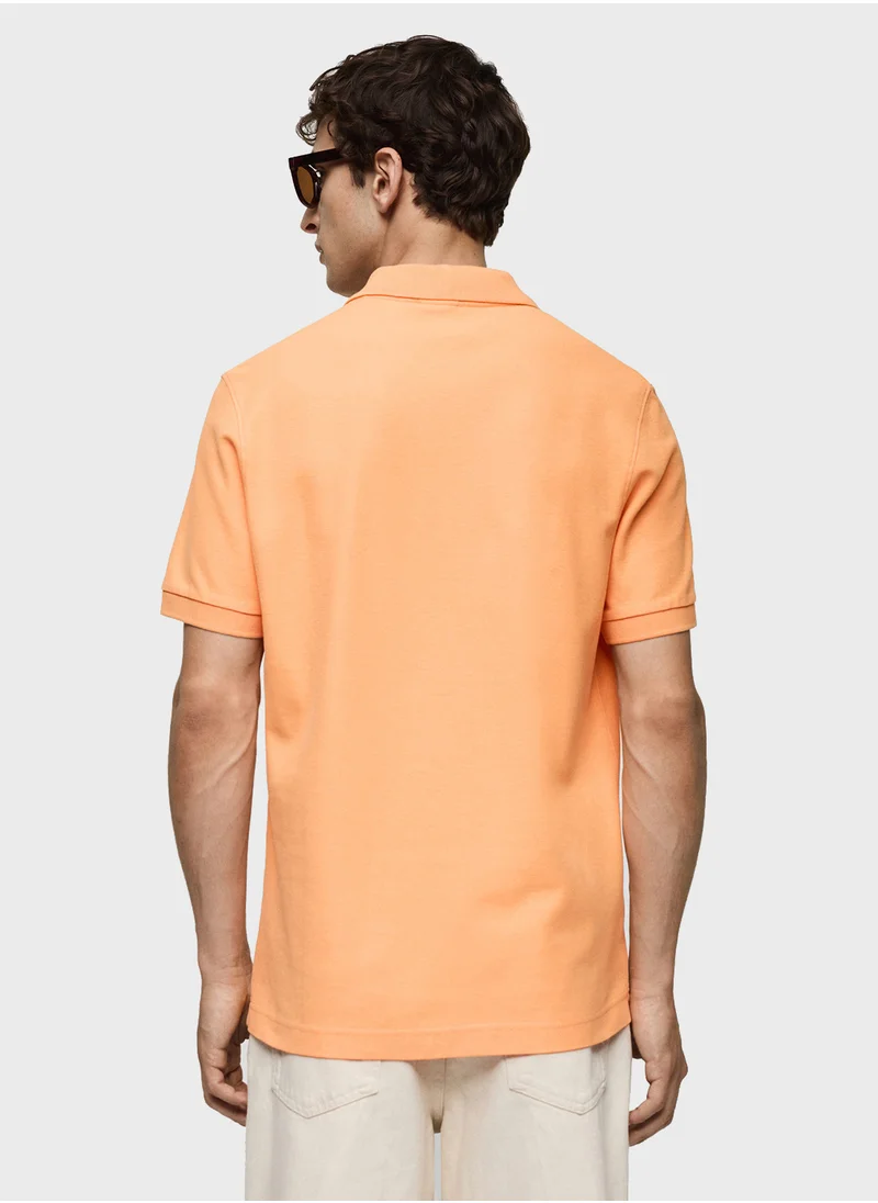 Mango Man Essential Pique Polo