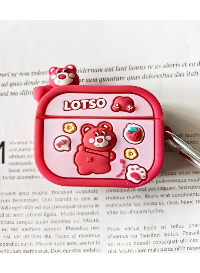 Case Soft Silicone Shockproof Cover for Apple Airpods 4 New 3D Cute Cartoon Creative Fun Case Skin with Keychain Design - Image 1