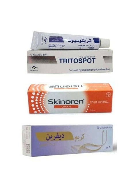Creams to remove pimples and acne 3 piece set