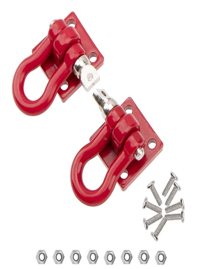 Vgoohobby Metal RC Rescue Tow Hook with Steel Trailer Chain Tow Rope Simulation Compatible with Axial SCX10 Tamiya CC01 D90 D110 TF2 TRX4 1/10 RC Crawler Car Truck - Image 2