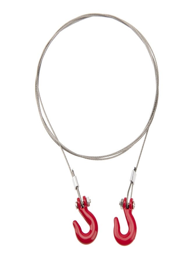 Vgoohobby Metal RC Rescue Tow Hook with Steel Trailer Chain Tow Rope Simulation Compatible with Axial SCX10 Tamiya CC01 D90 D110 TF2 TRX4 1/10 RC Crawler Car Truck - Image 5