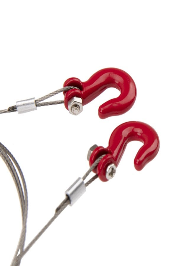 Vgoohobby Metal RC Rescue Tow Hook with Steel Trailer Chain Tow Rope Simulation Compatible with Axial SCX10 Tamiya CC01 D90 D110 TF2 TRX4 1/10 RC Crawler Car Truck - Image 4