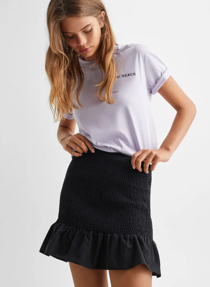 MANGO Youth Ruffle Hem Skirt