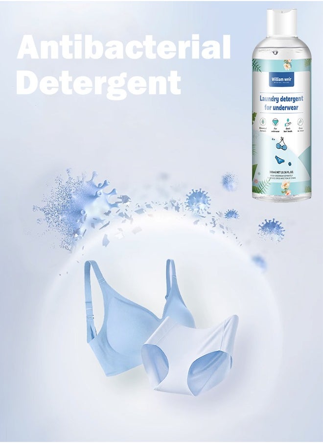 WILLIAM WEIR - 300ml Underwear Detergent Laundry Liquid Lingerie Panty Cleaner Stain Remover Remove Blood Dirt and Bad Smell - Image 1