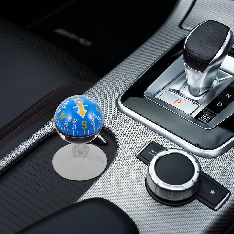 Automotive Dashboard Compass Ball with Plastic Suction Cup for Car Boat and Outdoor Use - Image 5