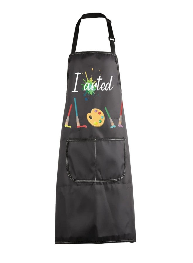MBMSO Painting Apron - Artist & Arted Apron - Funny Painter Gifts - Black - Image 1