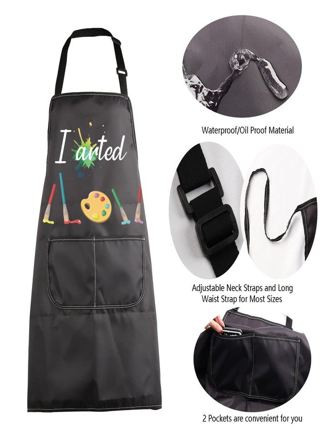 MBMSO Painting Apron - Artist & Arted Apron - Funny Painter Gifts - Black - Image 5