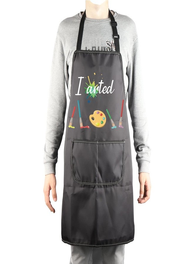 MBMSO Painting Apron - Artist & Arted Apron - Funny Painter Gifts - Black - Image 4