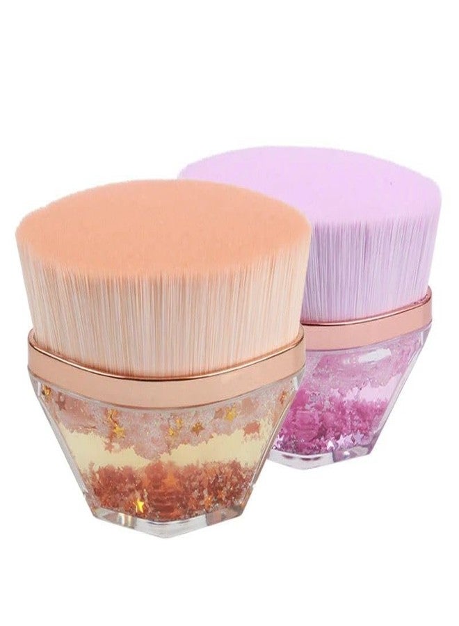 MVM Enterprise Foundation Makeup Brush, Kabuki Hexagon Face Blush Liquid Powder Foundation Brush for Blending Liquid, Cream or Flawless Powder Cosmetics - Image 5