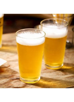 Generic American Pint Cup Fine Brewed Beer Cup Glass Water Cup Flat Light Cup V-shaped Cup Gift Printable LOGO-Color:580ml-Capacity:Transparent  - Image 5