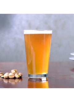 Generic American Pint Cup Fine Brewed Beer Cup Glass Water Cup Flat Light Cup V-shaped Cup Gift Printable LOGO-Color:580ml-Capacity:Transparent  - Image 3