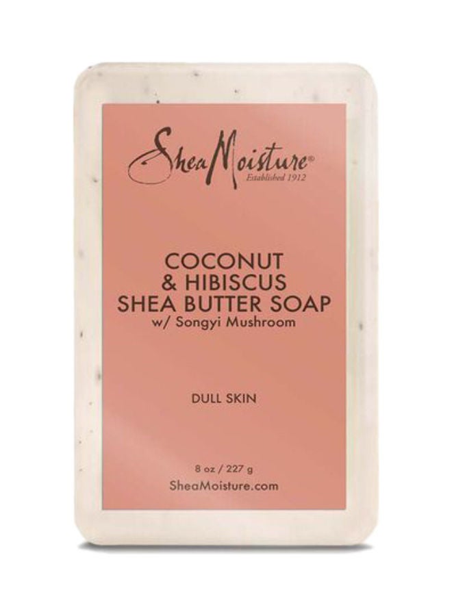 SheaMoisture Coconut & Hibiscus Shea Butter Soap white 227grams - Image 1