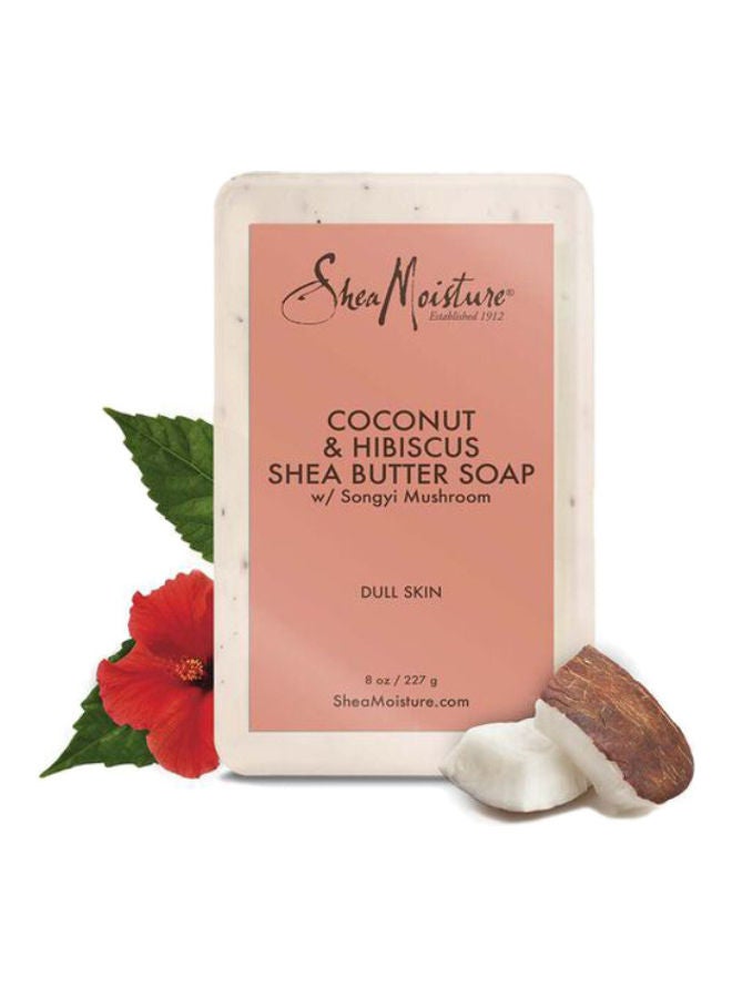 SheaMoisture Coconut & Hibiscus Shea Butter Soap white 227grams - Image 2