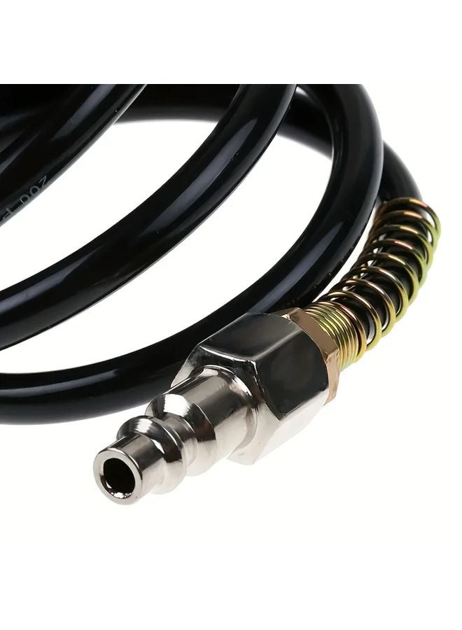 295 Inch Black PE Pneumatic Air Hose with G1 4 Golden Metal Quick Coupler - Image 5