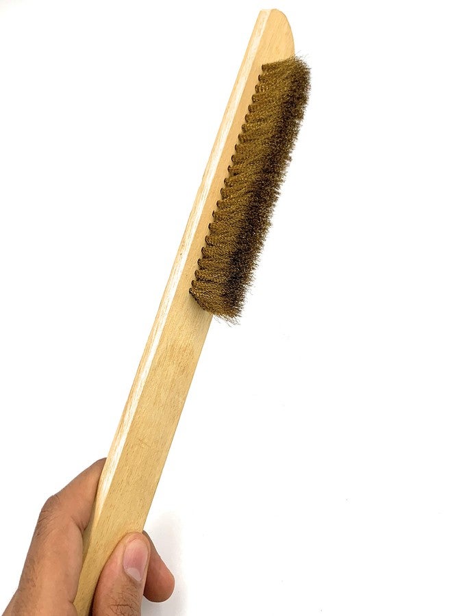 Aone Brass Wire Bristle Brush 8 Row Medium Soft 12pcs Table/Bench Multipurpose for General Cleaning, Polishing, Satin Finish, Texturing, Jewellery Cleaning, Rust Removal, Dirt Removal, etc - Image 3