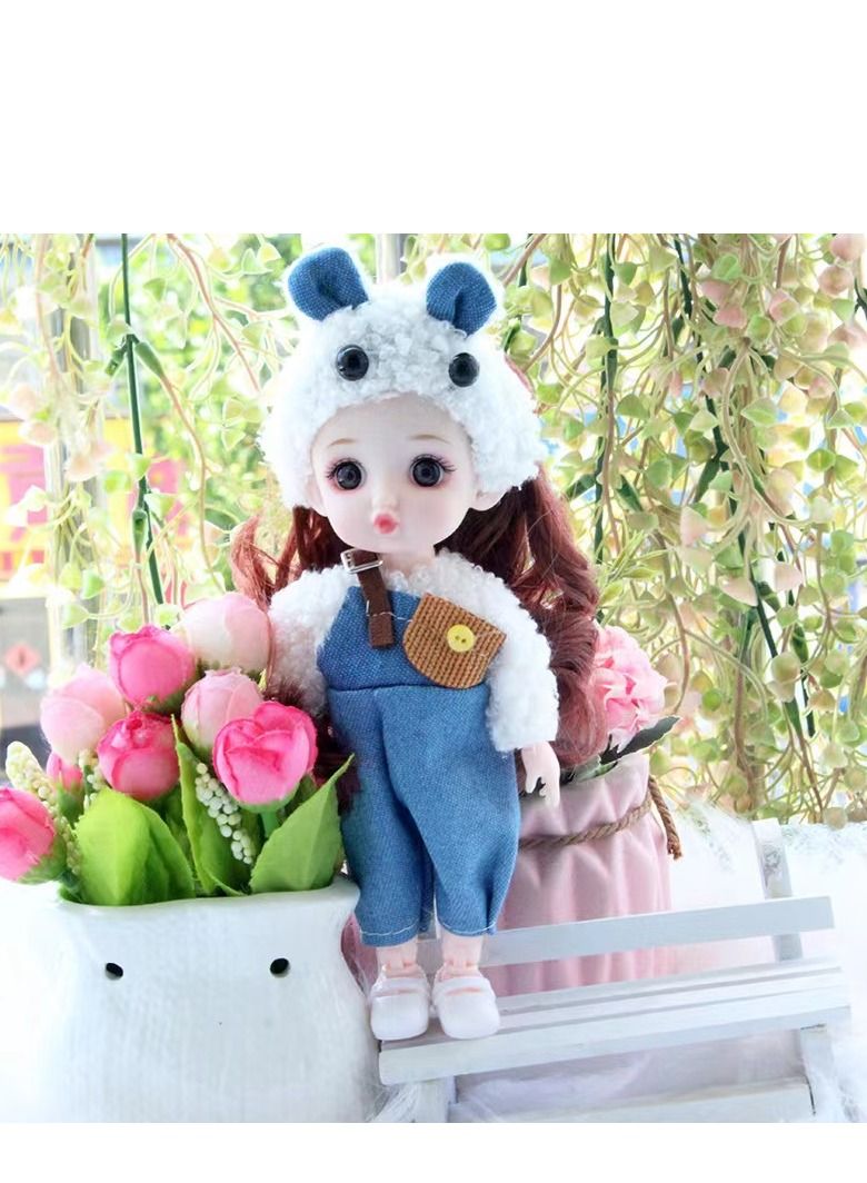 xppier 6 pcs Mini Dolls Fashion Toddler Princess Collection Girls Gift Set, Cute Dolls, Toys for girls - Image 5