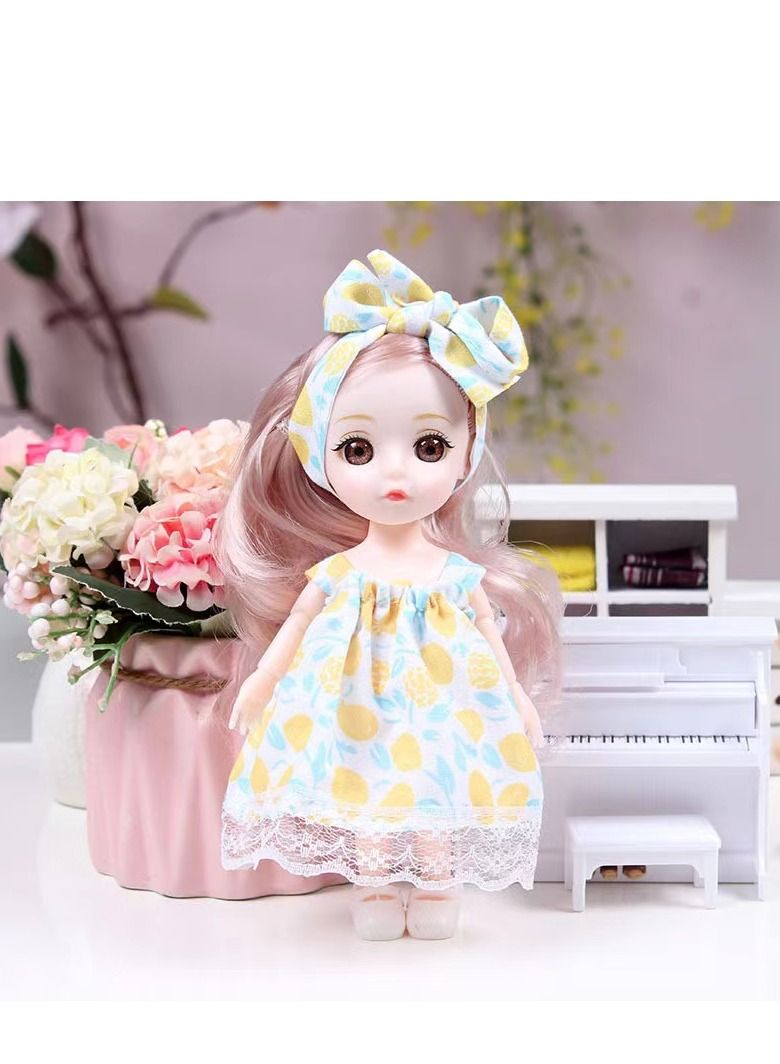 xppier 6 pcs Mini Dolls Fashion Toddler Princess Collection Girls Gift Set, Cute Dolls, Toys for girls - Image 3