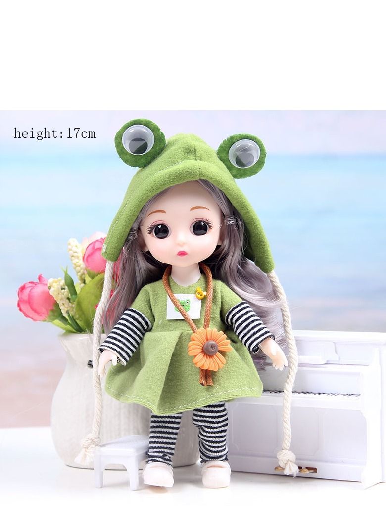 xppier 6 pcs Mini Dolls Fashion Toddler Princess Collection Girls Gift Set, Cute Dolls, Toys for girls - Image 5