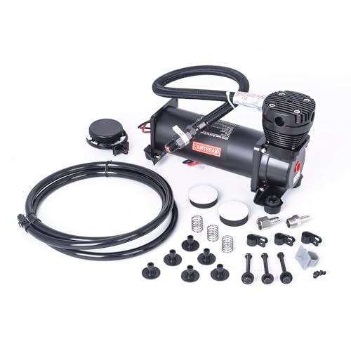 ZHSYMX Ultra Quiet Air Compressor, 3/8 NPT Super Silent 69DB 12V 300PSI Air Ride Suspension Compressor/Air Train Horn for Train/Truck/Car Black - Image 1