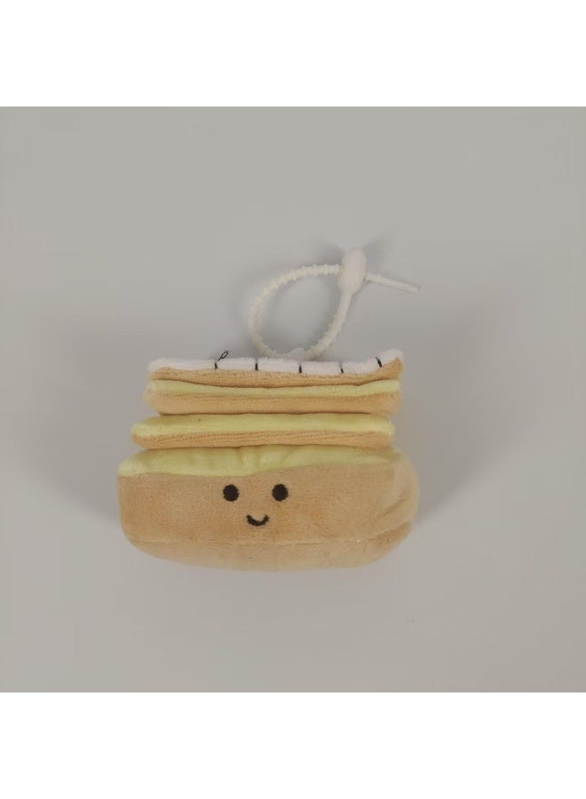Cute Snacks Vegetables And Fruits Series Expression Plush Doll Bag Pendant Game City Catch Doll Machine Gift In Stock