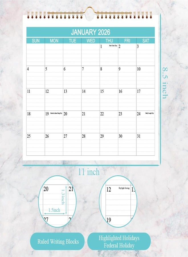 Nokingo Calendar 2026-2027 - Wall Calendar Runs from Apr 2026 to June 2027-15 Monthly Calendar with Thick Paper for Planning and Organizing for Home or Office, Calender Planner, 8.5 x 11 In 2026 27 Calendars - Image 3