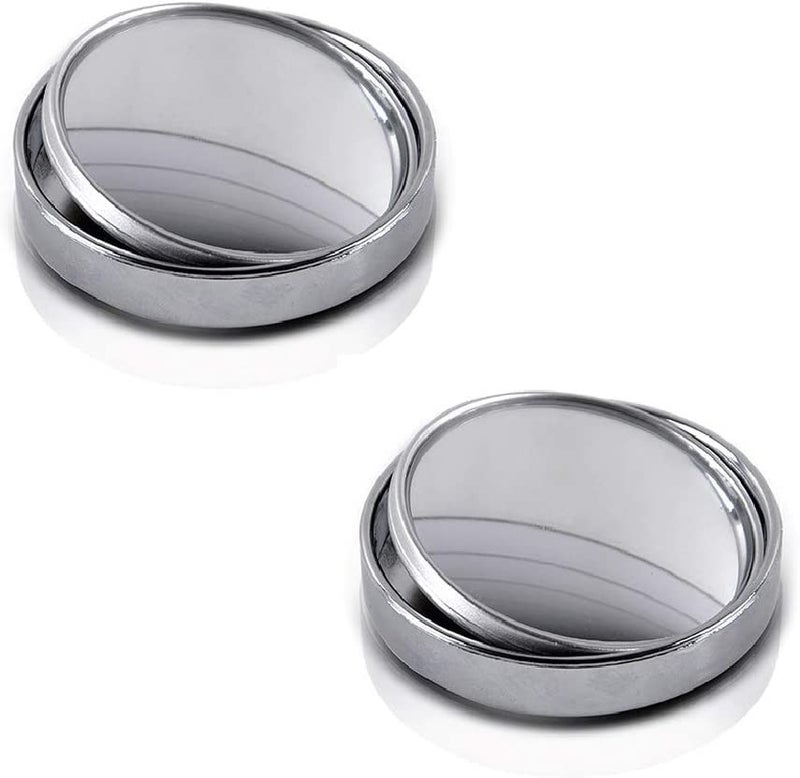 BROGBUS Manual Round Blind Spot Mirror Wide Angle Rear View for Universal Car - Image 1