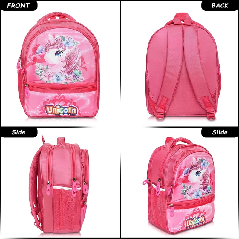 Stylbase Cartoon Printed School Bag for Boys and Girls | Waterproof Backpack Bag for Travelling Sports | Kids Bag Ideal for UKG Nursery 1st Class | School Bags for 5 7 Years 15 Inches Multicolor - Image 3