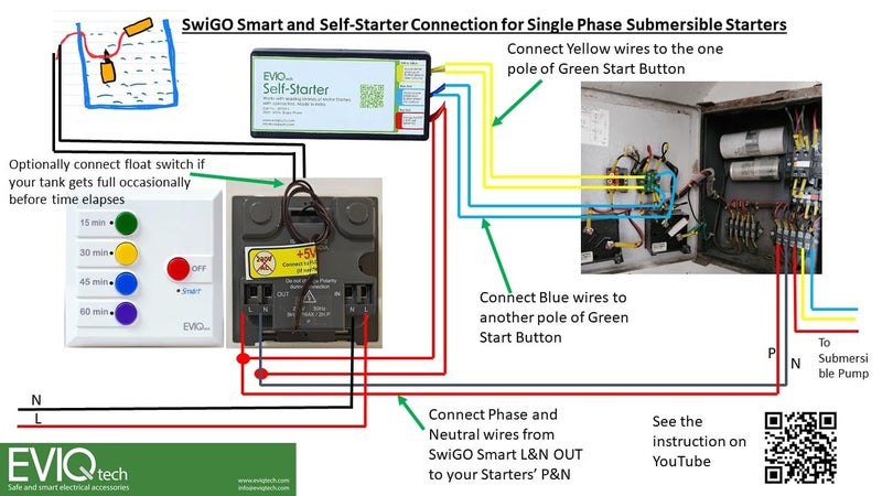 SwiGO Smart IoT Timer Switch App Based with Dry Run Protection for Water Pump 15 30 45 60 Mins up to 2HP Water Heaters Comp Timer Switch Lighting use Measure kWh and Protect from OverLoad Voltage - Image 4