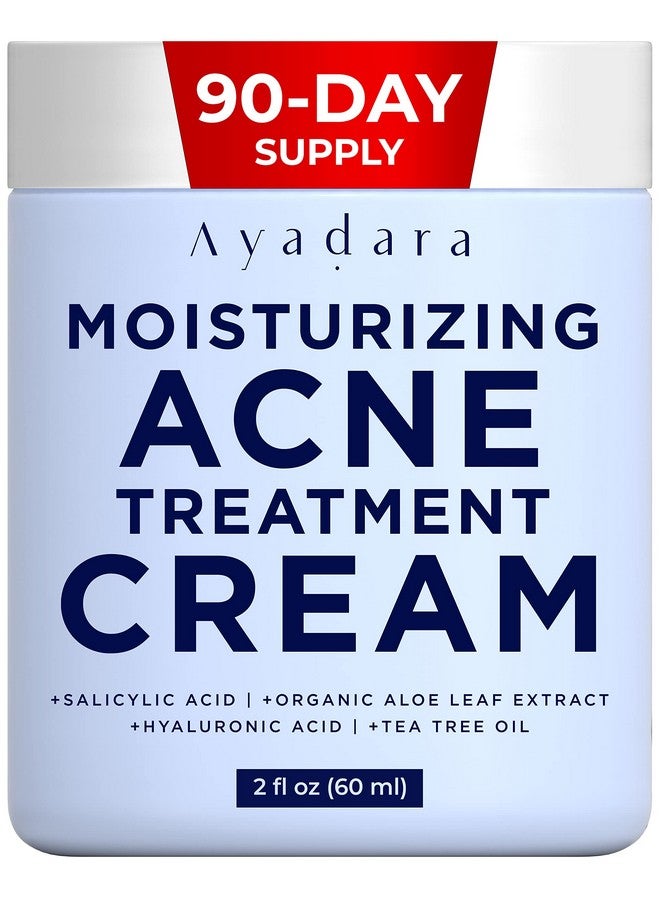 ايدارا كريم Breakout Warrior لعلاج حب الشباب، عبوة تكفي لمدة 90 يومًا، مرطب لحب الشباب للوجه والجسم، علاج حب الشباب بحمض الساليسيليك، مرطب للوجه لعلاج حب الشباب للبشرة الدهنية والرؤوس السوداء والرؤوس البيضاء، لجميع أنواع البشرة - Image 1