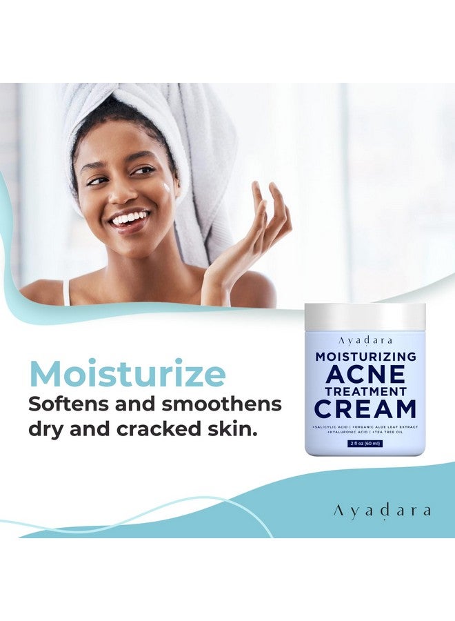 ايدارا كريم Breakout Warrior لعلاج حب الشباب، عبوة تكفي لمدة 90 يومًا، مرطب لحب الشباب للوجه والجسم، علاج حب الشباب بحمض الساليسيليك، مرطب للوجه لعلاج حب الشباب للبشرة الدهنية والرؤوس السوداء والرؤوس البيضاء، لجميع أنواع البشرة - Image 3