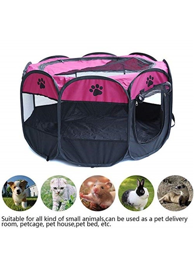 Generic Portable Pet Playpen, Dog Playpen Foldable Pet Exercise Pen Tents Dog House Playground for Puppy Dog/Cat Indoor Outdoor Travel Camping Use  - Image 3