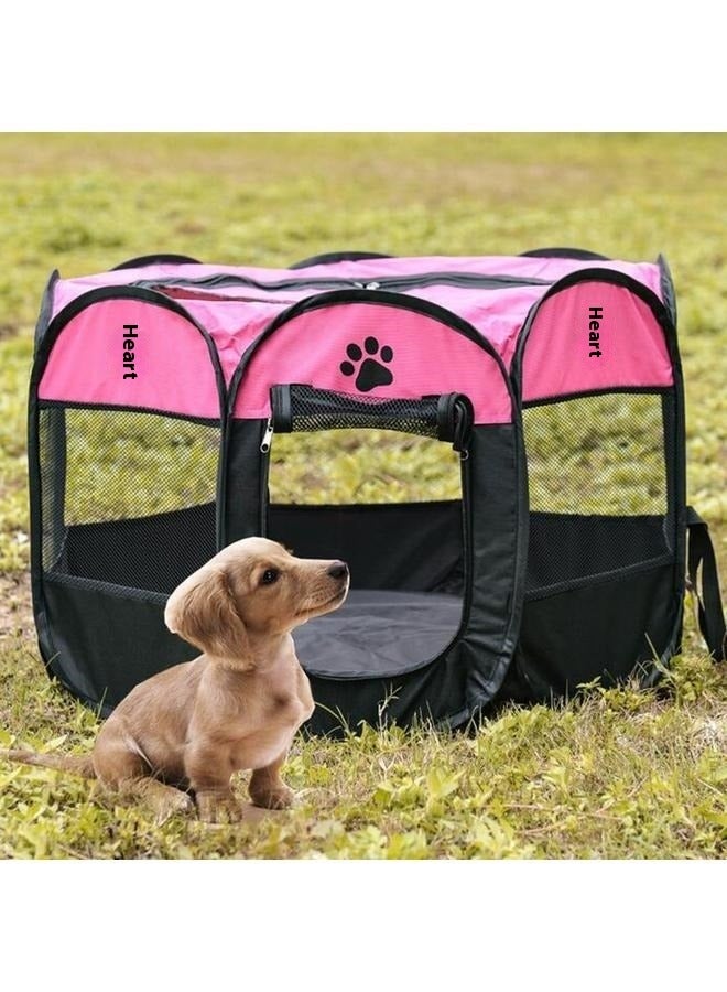 Generic Portable Pet Playpen, Dog Playpen Foldable Pet Exercise Pen Tents Dog House Playground for Puppy Dog/Cat Indoor Outdoor Travel Camping Use  - Image 5