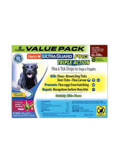 Hartz Hartz UltraGuard Pro Topical Flea & Tick Prevention for Dogs and Puppies, 61-150 lbs 6 Monthly Treatments  - Image 1