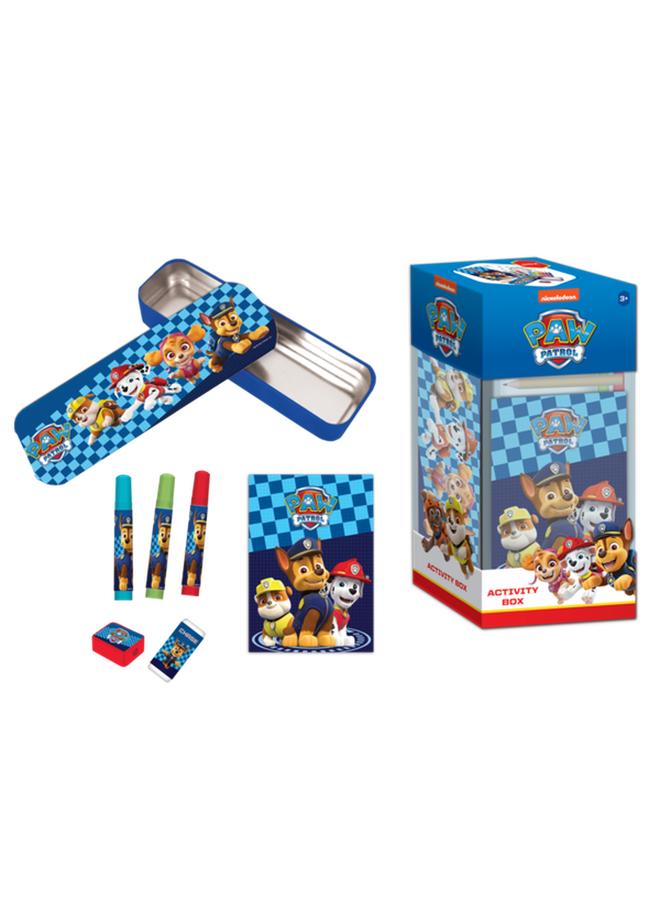 First Kid Paw Patrol Kids Activity Box with Metal Pencil Case Multicolor FK-PAW-2204 - Image 1