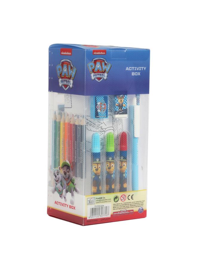 First Kid Paw Patrol Kids Activity Box with Metal Pencil Case Multicolor FK-PAW-2204 - Image 3