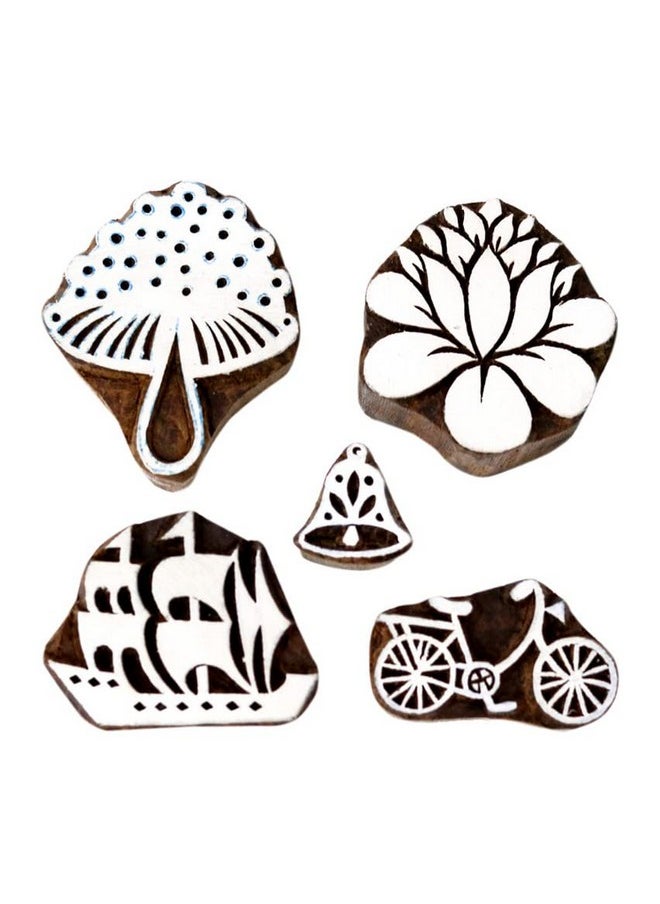 Hashcart - Hashcart Hand-Carved Wooden Baren Printing Stamps for Scrapbooking/Fabric Printing - Image 1