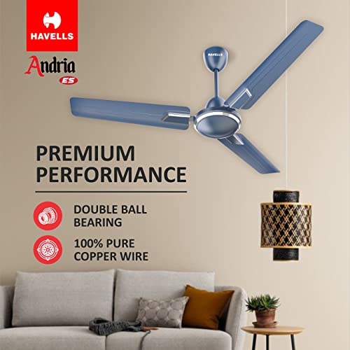 Havells هافيلز 1200مم أندريا مروحة سقف موفرة للطاقة (أنديجو بلو، عبوة من 1) 2 نجوم - Image 5